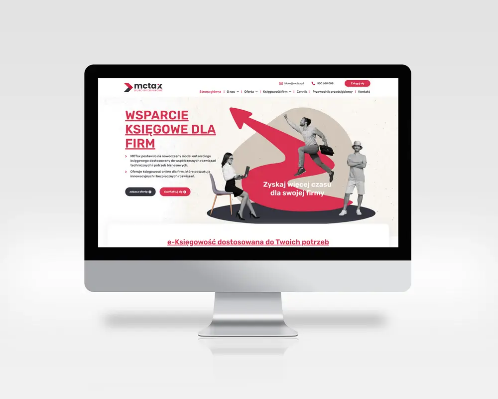 Wykonanie strony internetowej i logo dla MCTax