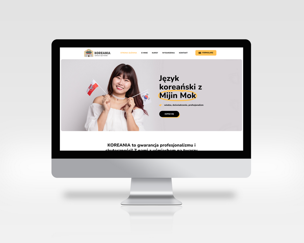 Wykonanie strony internetowej dla Koreania.pl