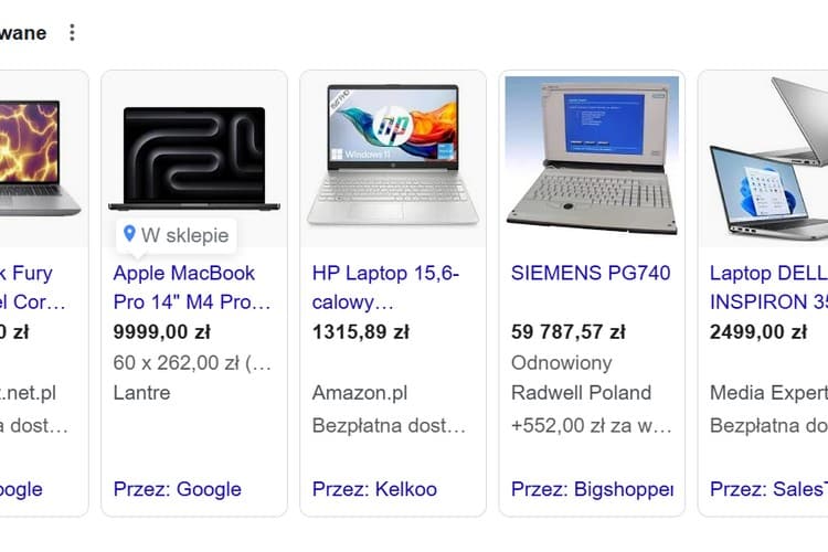 Kampanie produktowe Google Ads