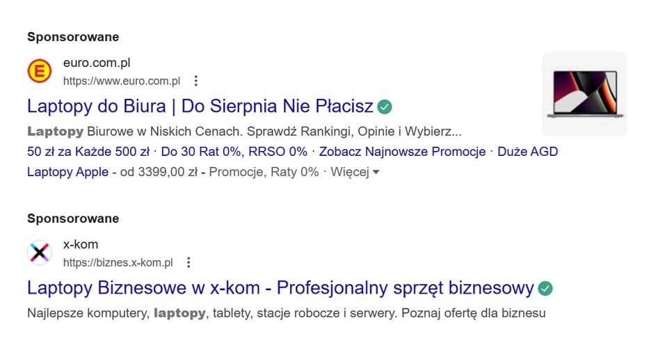 Kampanie w sieci wyszukiwania