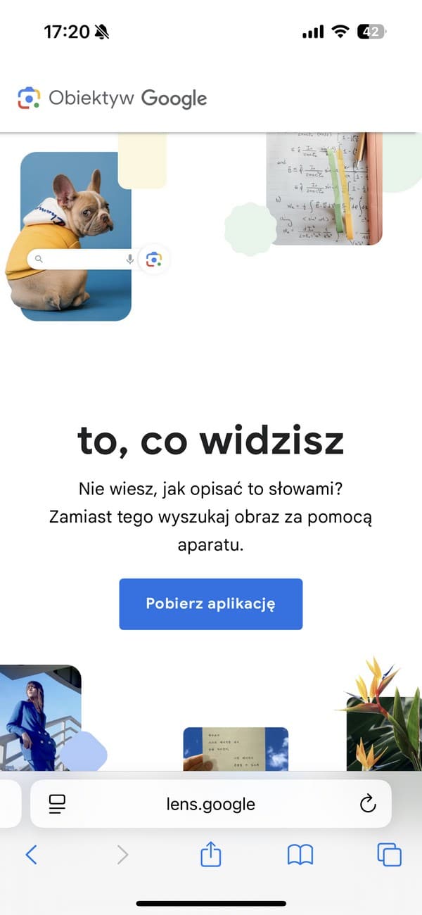 Aplikacja Google Lens (Obiektyw Google)