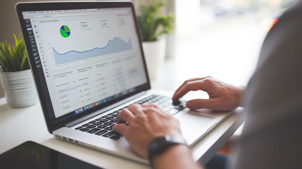 Specjalista ds. Google Ads tworzący kampanię płatną za kliknięcie (PPC)