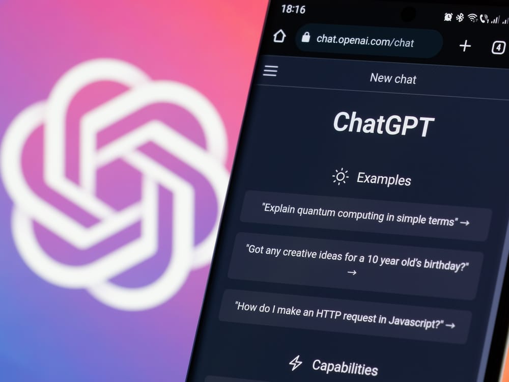 Strona internetowa ChatGPT wersja PRO