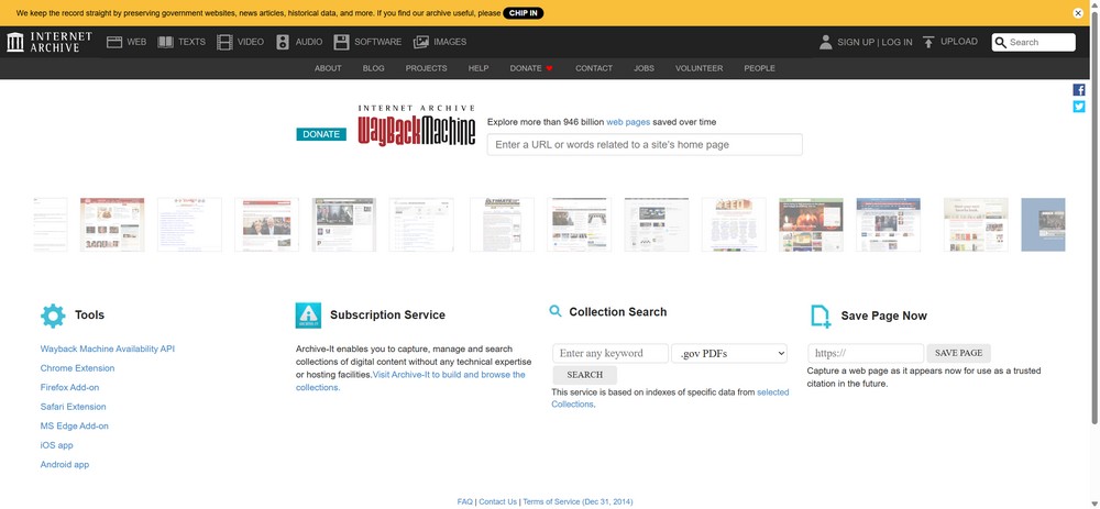 Web.archive.org - Wayback-Machine - strona