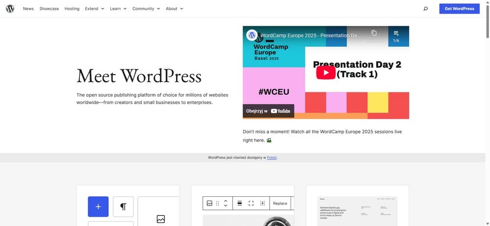 WordPress.org - oficjalna strona do pobrania systemu CMS WordPress
