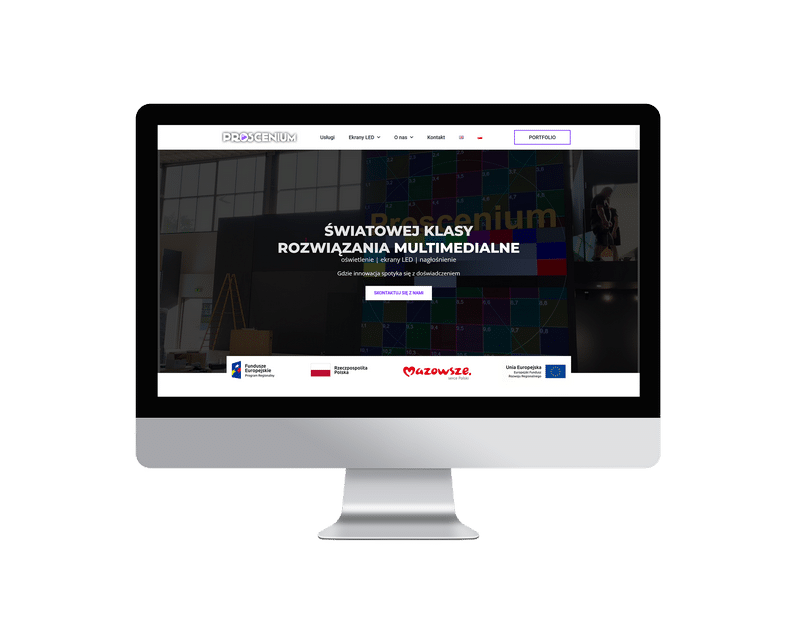 Wykonanie strony internetowej Proscenium