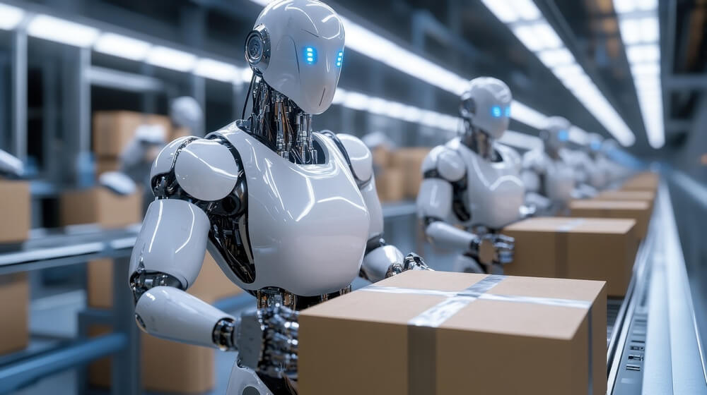 Robot humanoidalny wykorzystujący sztuczną inteligencję w środowisku przemysłowym – nowe technologie w praktyce